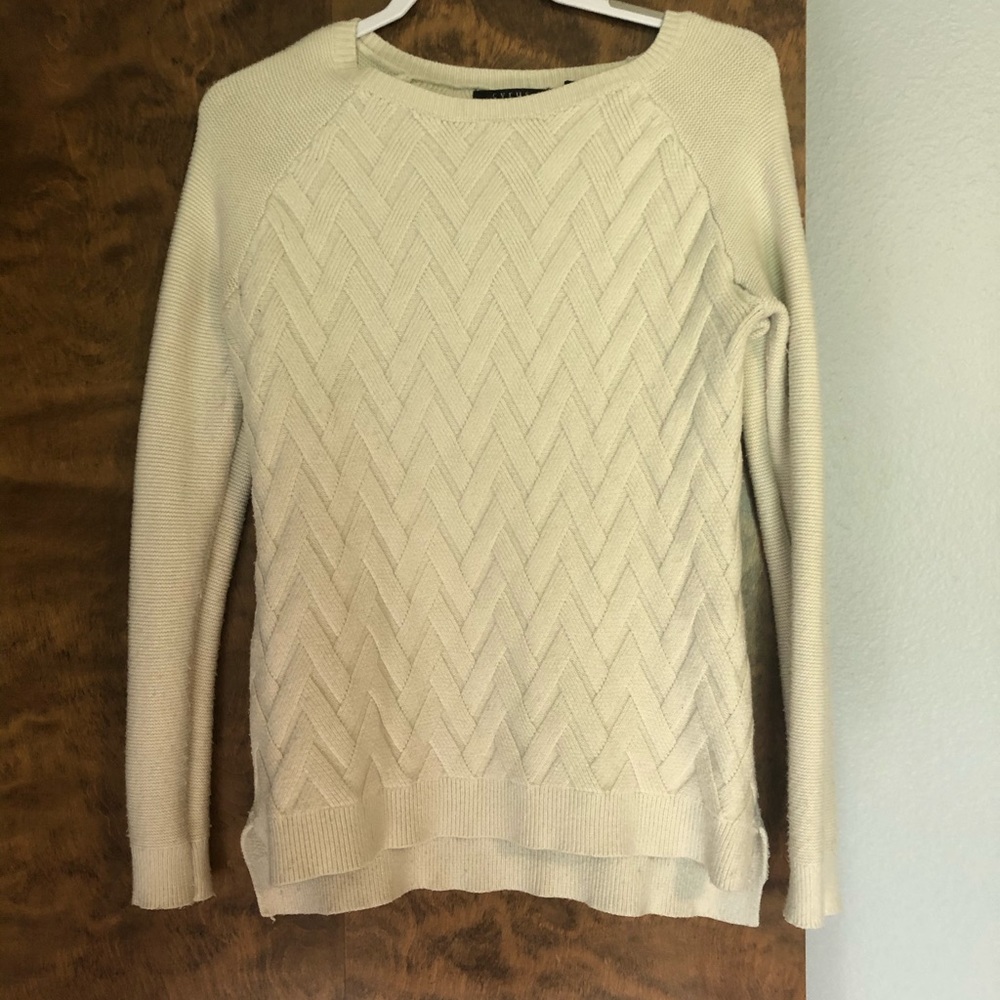 Cyrus crewneck cozy cream sweater